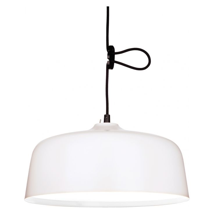 Kirkasvalolamppu/ riippuvalaisin Innolux Candeo, Ø 388x180mm, valkoinen