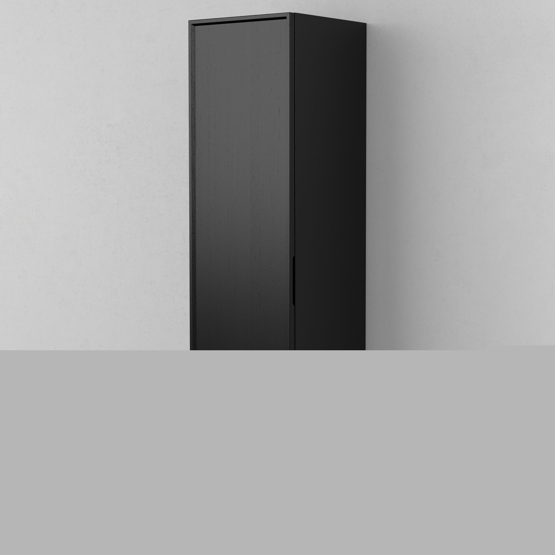 Korkea kaappi INR Air Wood 40, Black Oak, vasen