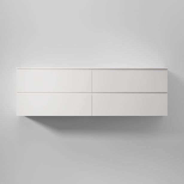 Allaskaappi INR Core Grip 160 D, 1600x454mm, Pure White