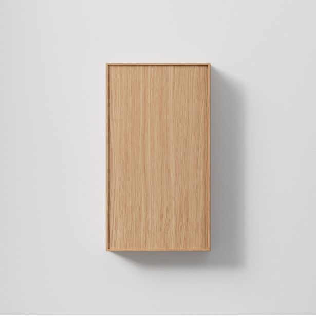 Seinäkaappi INR Sense 40/15, 400x142mm, Natural Oak, 2 hyllyä, oikea