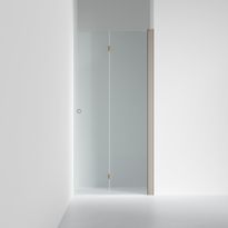 Suihkuovi INR Linc 2 Flex, kirkas lasi, tumma beige profiili, A:580-1000mm oikea, mittatilaus