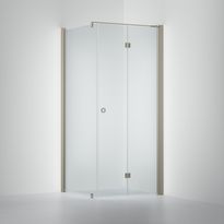 Suihkunurkka INR Linc 13 Flex, kirkas lasi, tumma beige profiili, A:200-1000mm B:600-1000mm, mittatilaus