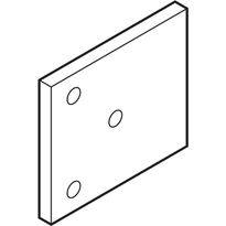 Suihkuseinän välilevy INR Arc -saranaan, 5 mm, kromi