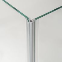 Magneettilista INR kulma, Arc, Läpinäkyvä, 1 pari, 2250 mm