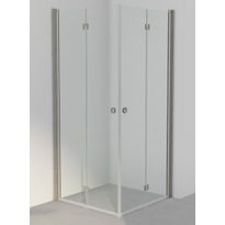 Suihkunurkka INR Linc Angel Flex, kirkas lasi, tumma beige profiili, A:600-1000mm B:600-1000mm, mittatilaus