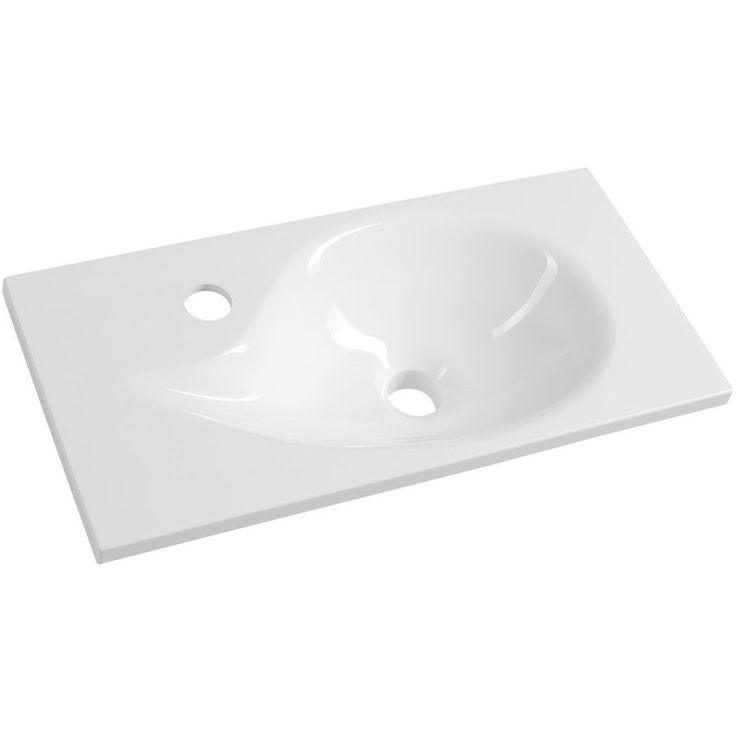 Pesuallas Interia Aqua 505 x 250 mm kivi valkoinen 