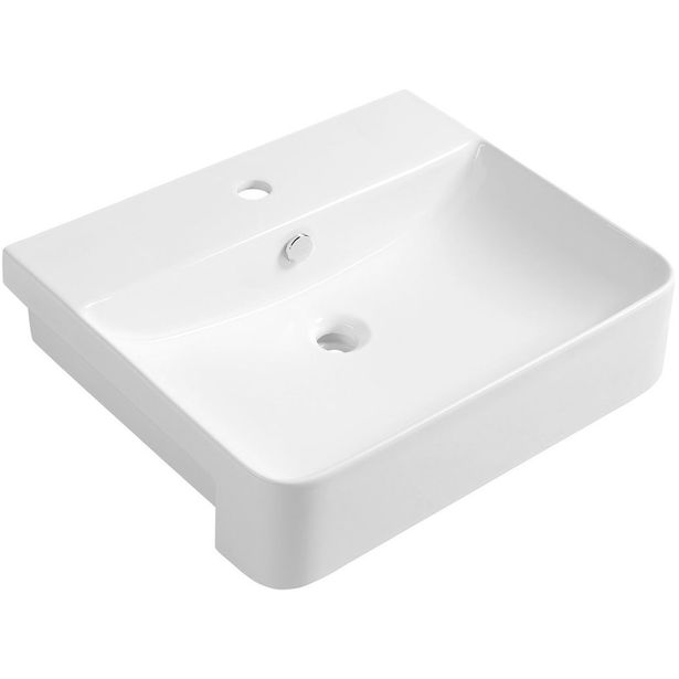 Pesuallas Interia Sott Aqua 590 x 490 mm valkoinen 