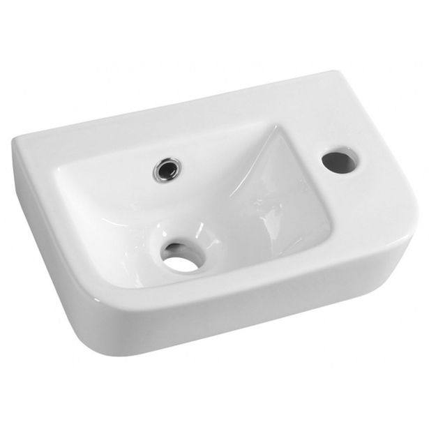 Pesuallas Interia Gerda 370 x 245 mm valkoinen oikea