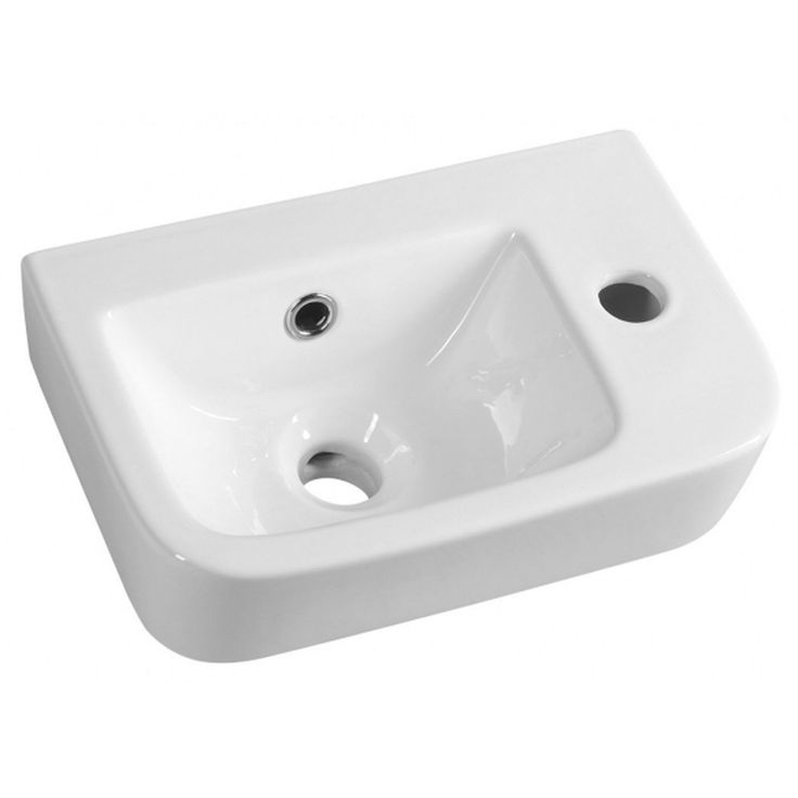 Pesuallas Interia Gerda 370 x 245 mm valkoinen oikea