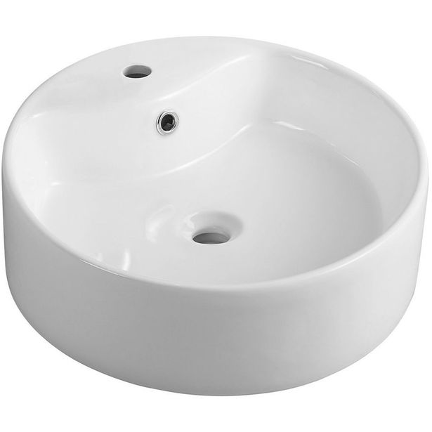Malja-allas Interia 49413 ø400 mm keraaminen valkoinen 