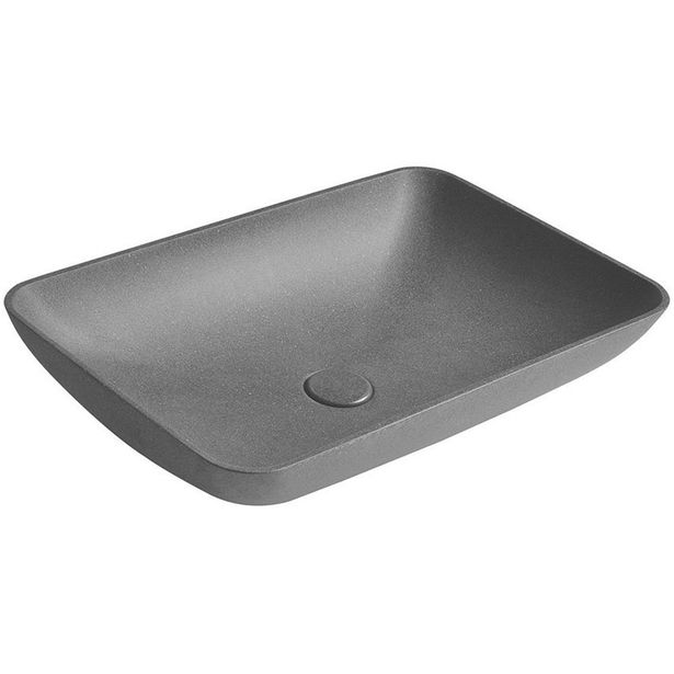 Malja-allas Interia Infrane 565 x 370 mm betoni musta 