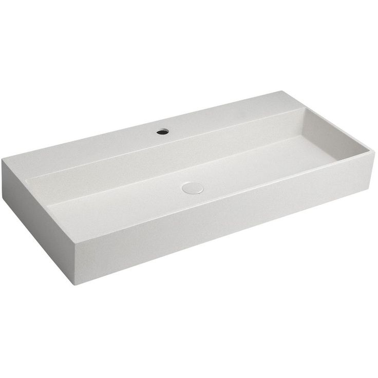 Malja-allas Interia Quadrado AR466 960 x 440 mm betoni musta