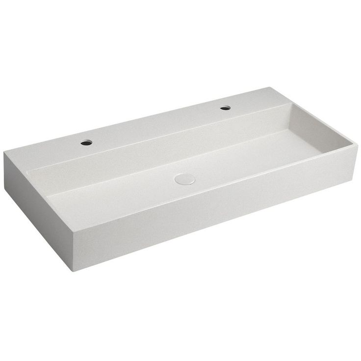 Malja-allas Interia Quadrado AR473 960 x 440 mm betoni musta