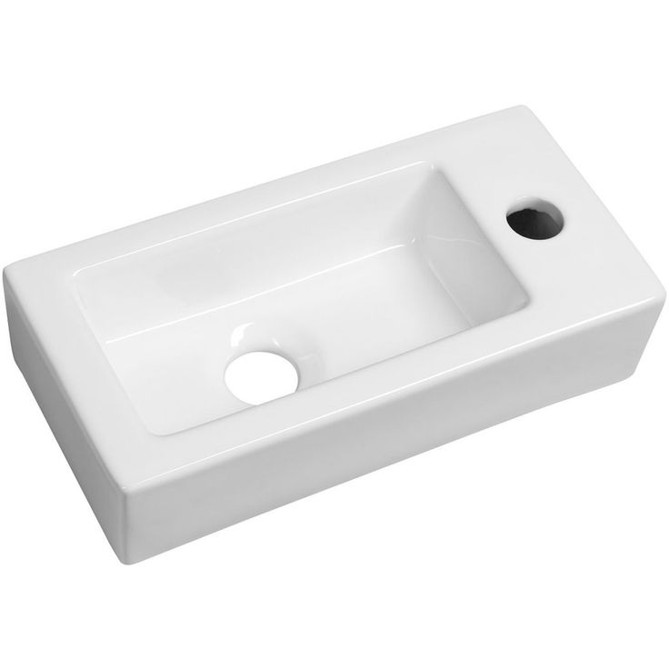 Pesuallas Interia Zoe 370 x 180 mm valkoinen oikea 