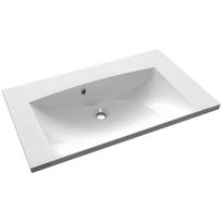 Pesuallas Interia Maria, 750x460mm, kivi, valkoinen, Verkkokaupan poistotuote