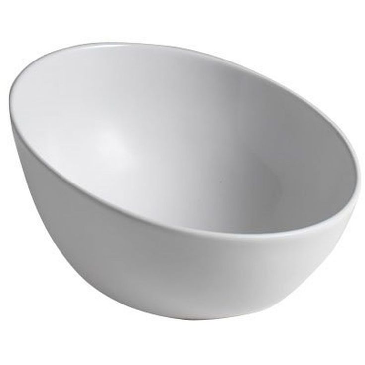 Malja-allas Interia Dome Obliquo ø445 mm keraaminen valkoinen 