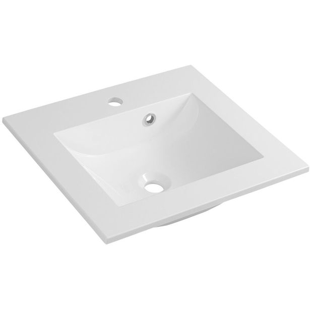 Pesuallas Interia Yukon 500 x 450 mm kivi valkoinen 