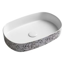 Malja-allas Interia Infinity 55x36cm, valkoinen 