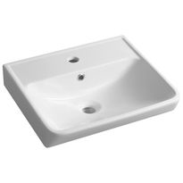 Pesuallas Interia Neon, 500x415mm, valkoinen, Verkkokaupan poistotuote