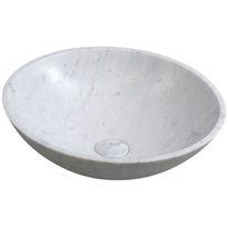 Malja-allas Interia Blok Stone 42x14 cm, valkoinen