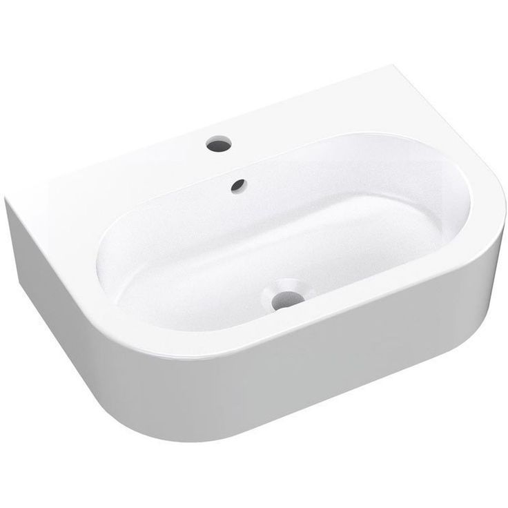 Pesuallas Interia Flo 60x42 cm, valkoinen