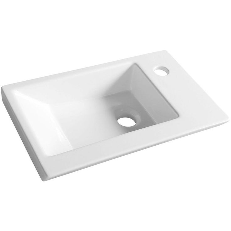 Pesuallas Interia Zoran 45x27,5 cm, valkoinen