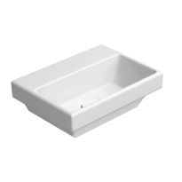 Pesuallas Interia Norm 35x26cm, ei hanareikää, ExtraGlaze-pinnoite, valkoinen