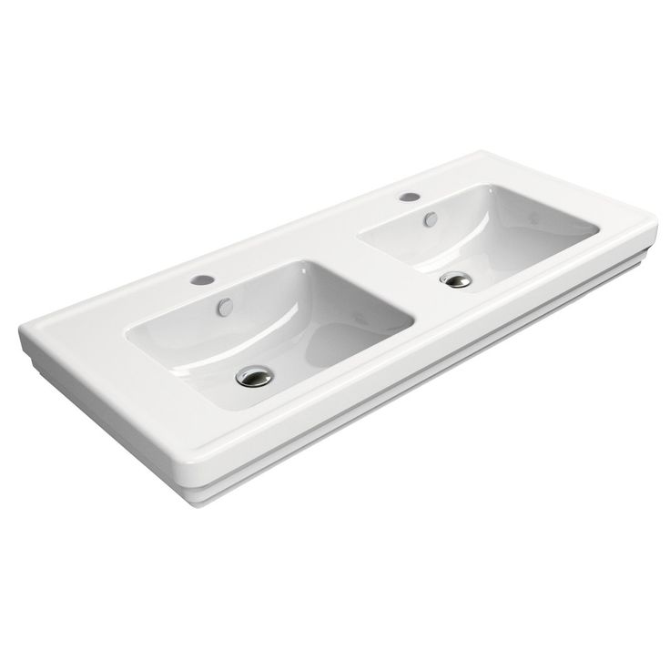 Pesuallas Interia Classic 125x54cm, valkoinen