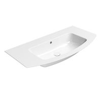 Pesuallas Interia Pura Slim 102x52cm, tasainen pohja, ei hanareikää, ExtraGlaze-pinnoite, valkoinen