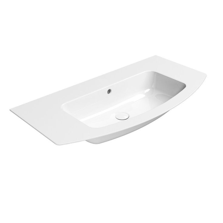 Pesuallas Interia Pura Slim 102x52cm, ei hanareikää, valkoinen
