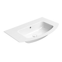 Pesuallas Interia Pura Slim 82x49cm, ei hanareikää, ExtraGlaze-pinnoite, valkoinen