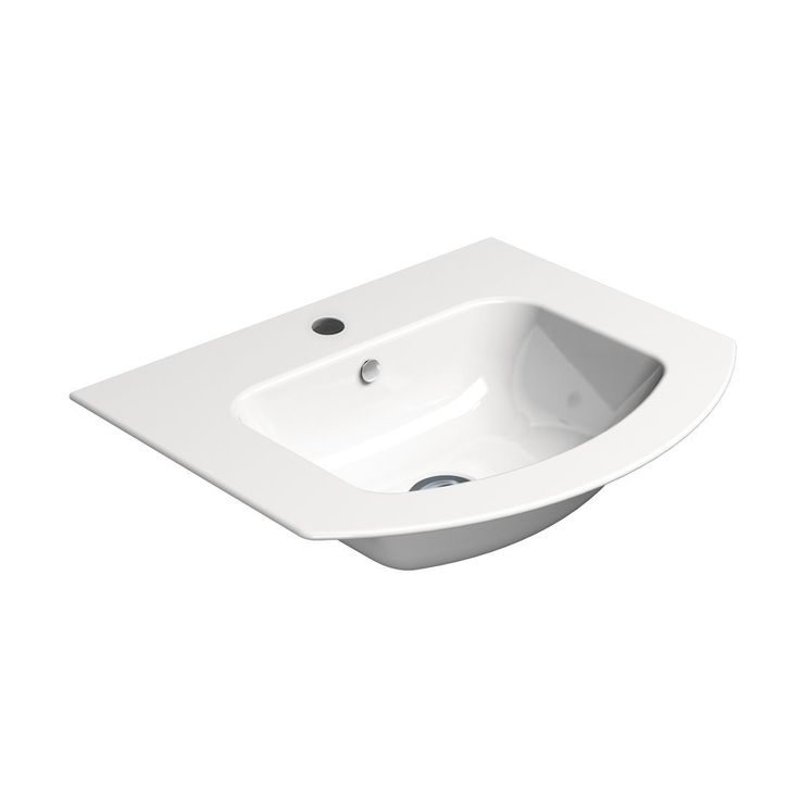 Pesuallas Interia Pura Slim 52x44cm, valkoinen