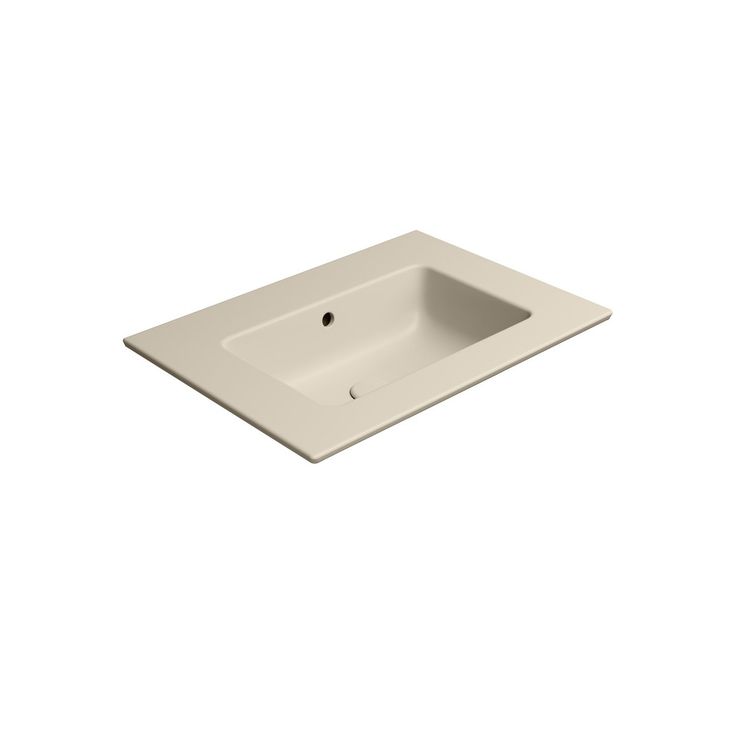 Pesuallas Interia Pura Slim 62x46cm, ei hanareikää, matta beige