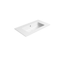 Pesuallas Interia Pura Slim 82x46cm, ei hanareikää, ExtraGlaze-pinnoite, valkoinen