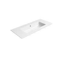 Pesuallas Interia Pura Slim 102x46cm, ei hanareikää, ExtraGlaze-pinnoite, valkoinen