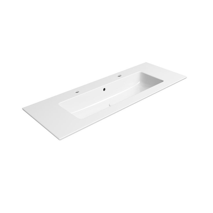Pesuallas Interia Pura Slim 122x46cm, valkoinen