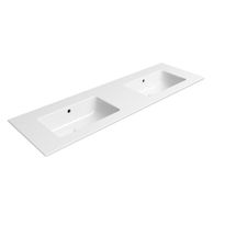 Pesuallas Interia Pura Slim 142x46cm, ei hanareikää, ExtraGlaze-pinnoite, valkoinen