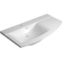 Pesuallas Interia Aras 105,2x50,5 cm, vasen, valkoinen