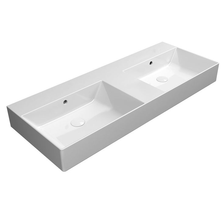 Pesuallas Interia Kube X 120x47cm, ei hanareikää, valkoinen