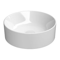 Malja-allas Interia Kube X, ø40cm, ExtraGlaze-pinnoite, valkoinen
