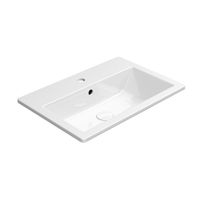 Pesuallas Interia Kube X 58,5x40,5cm, ExtraGlaze-pinnoite, valkoinen