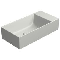 Malja-allas Interia Kube X 50x25cm, tasainen pohja, ei hanareikää, vasen/oikea