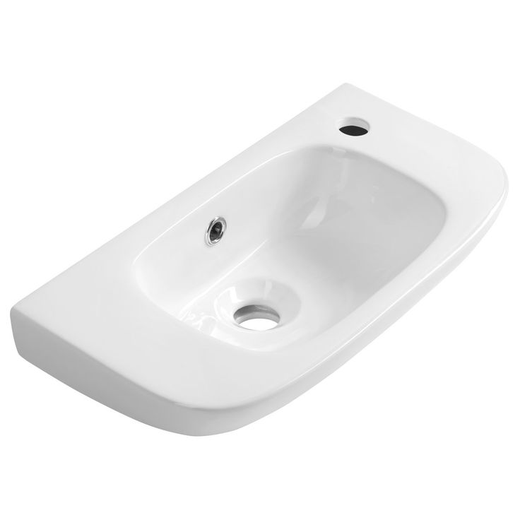 Pesuallas Interia Kia 49x25cm, valkoinen 