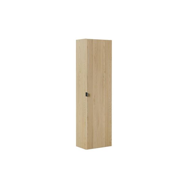 Korkea kaappi Interia Falun, 400x254x1400mm, 1-ovella, tammi