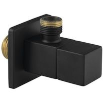 Sulkuventtiili Interia, 1/2&quot;x 3/8&quot;, kulmikas, mattamusta