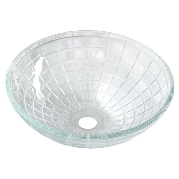 Pesuallas Interia TOSEMI ø42 cm lasi läpinäkyvä