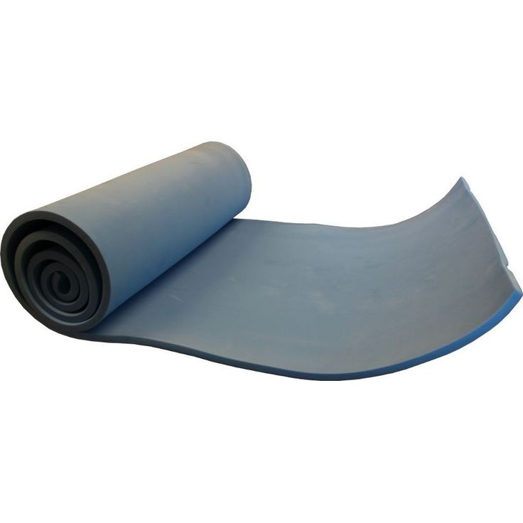 Jumppamatto Fit'n Shape 1x50x180cm, harmaa/sininen