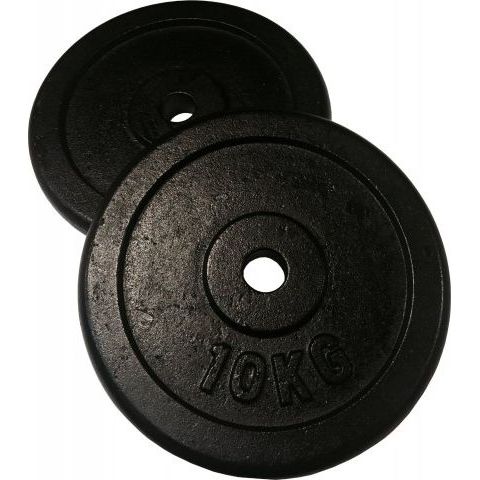 Levypainot Fit'n Shape 2 x 5kg, rauta, musta