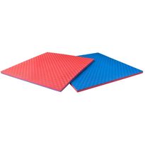 Tatamimatto React, 100x100x3 cm, sininen/punainen