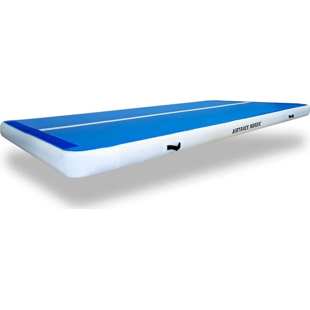 Ilmavolttipatja AirTrack Nordic Deluxe Wide ilmavolttirata 7m sininen